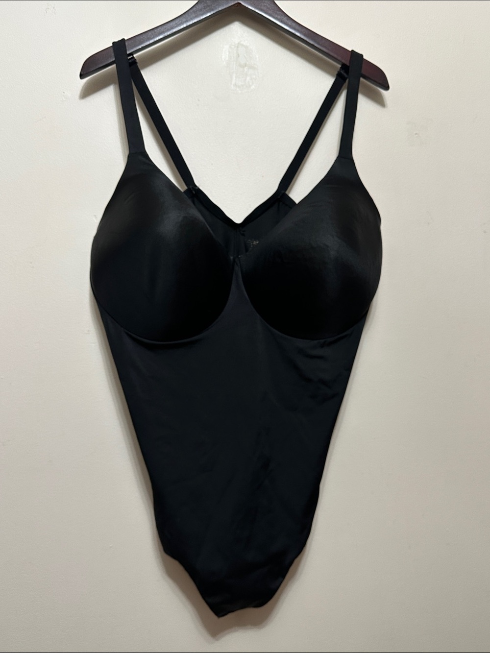 Black Shaping Bodysuit with Built-In Cups